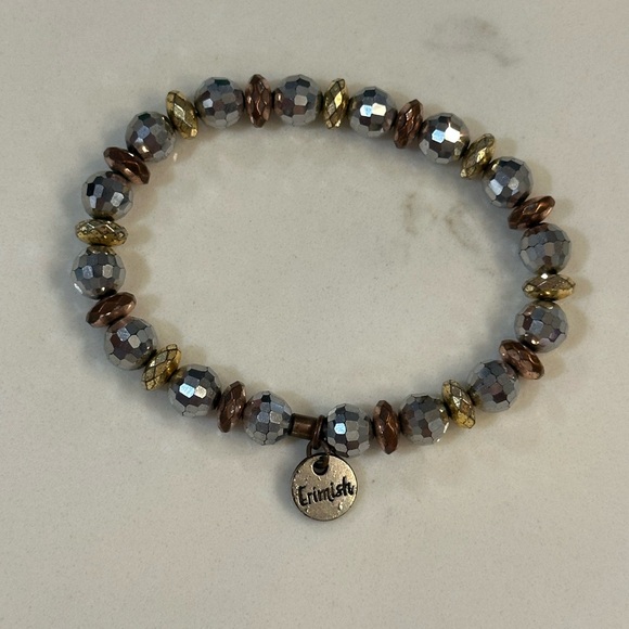 Erimish Silver and Gold Beaded Bracelet ***Bundle & Save on shipping costs! *** - Picture 3 of 6